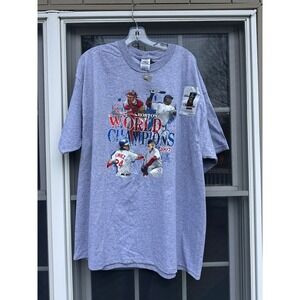 Vintage 2007 Boston Red Sox World Series Champions NWT TShirt Size 2XL
